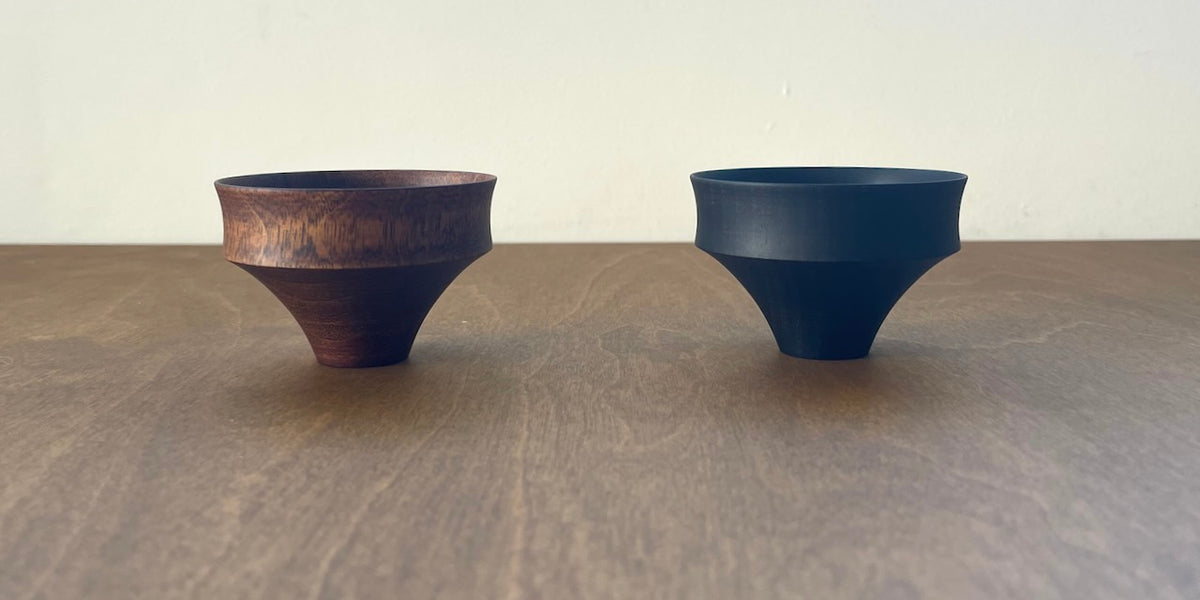 Tohka Hand-Turned Wooden Sake Cup (SOUEN) – spoon & tamago