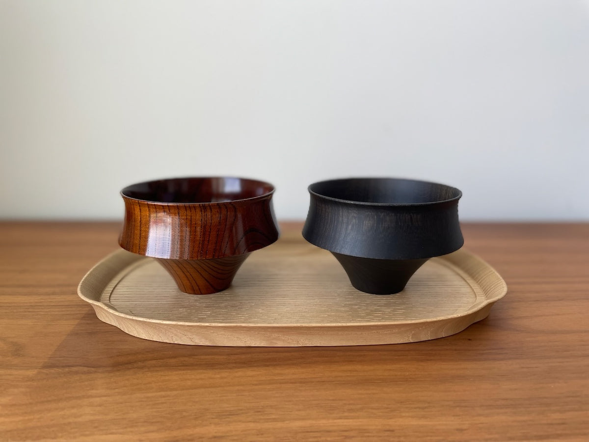 Two Tone Wooden Tea Cup